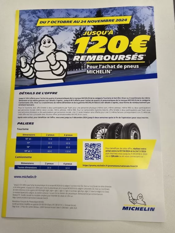 Pneus MICHELIN en promotion au Garage des Fontaines à Gueugnon, Gueugnon, Garage des Fontaines