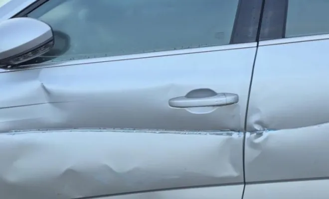 Réparation de carrosserie d'une voiture suite à un accident à Gueugnon, Gueugnon, Garage des Fontaines